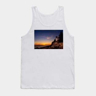 Sunset at Bass Harbor Lighthouse Tank Top